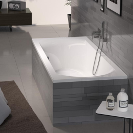 Riho Lima Rechteck-Badewanne, glänzend weiß