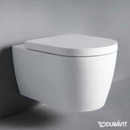 Duravit ME by Starck Wand-Tiefspül-WC rimless mit WC-Sitz