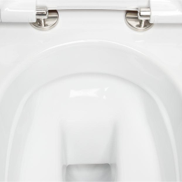 evenes Combi-Pack Nuvola Wand-Tiefspül-WC spülrandlos + WC-Sitz Jari Softclose
