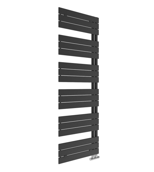 Handtuchheizkörper Alba 1730 x 600 mm, Farbe Schwarz Matt