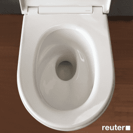 Geberit ONE Wand-WC mit Softclose WC-Sitz, TurboFlush, KeraTect, Weiß/Chrom