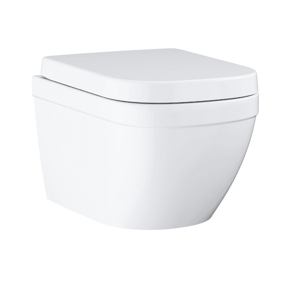 Grohe Euro Ceramic Wandklosett mit WC-Sitz SoftClose, Rimless, Alpinweiß