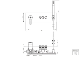 Steinberg 390 Unterputzarmatur für 3 Verbraucher, mit Körper, schwarz