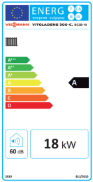 Viessmann Paket Vitoladens 300-C 2-stufig mit Vitocell 100-W CVAA nebengestellt