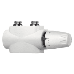 IMI HEIMEIER Ventilblock IMI Multilux 4-Set DX, Zweirohrbetrieb, DN20(3/4"), weß RAL 9016