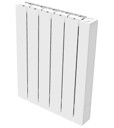 fondital Aluminium-Heizkörper Elektrisch eBlitz Wi-Fi, 1250 Watt, weiß RAL 9010