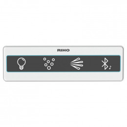 Riho Lusso Easypool 3.0 Rechteck-Whirlpool mit Bluetooth Lautsprecher und LED Farblicht
