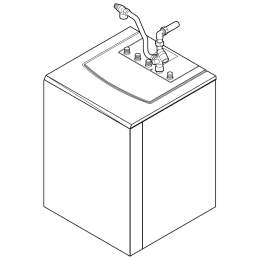 Weishaupt Paket WAS 100 Bloc-Eco (eckig) Trinkwasserspeicher untergebaut für WTC-GW-B