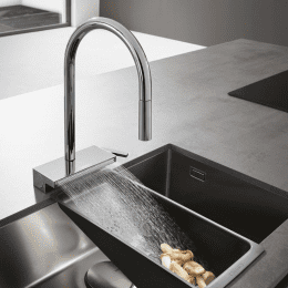 hansgrohe Aquno Select M81 Einhebel-Küchenarmatur, mit ausziehbarem Auslauf chrom