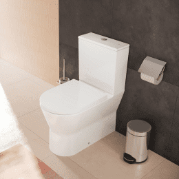 Hansgrohe EluPura Original S - WC-Kombination mit SoftClose-Sitz, Vario-Abgang, AquaChannel Flush, R