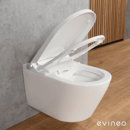 Evineo ineo3 Wand-Dusch-WC soft weiß