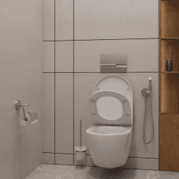 kielle Oudee - Wand-WC mit WC-Sitz SoftClose, Rimless, Weiß