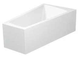 Duravit Paiova Eck-Badewanne 170 x 100 cm Ecke rechts mit angeformter Schürze und Gestell