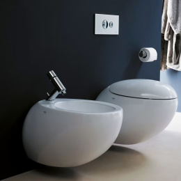 Laufen Il Bagno Alessi One - Wandbidet, Wasseranschluss seitlich, LCC, weiß