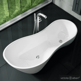 Victoria + Albert Cabrits Freistehende Oval-Badewanne weiß glanz/innen weiß glanz