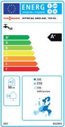 Viessmann Vitocal 060-AD Typ T0W-80L Warmwasser-Wärmepumpe mit 80-Liter-Speicher