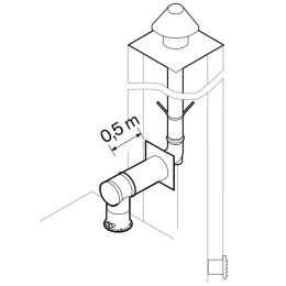Weishaupt Paket DN100/60 RU 0,5/10 m starr, INOX, Abgassystem raumluftunabh.
