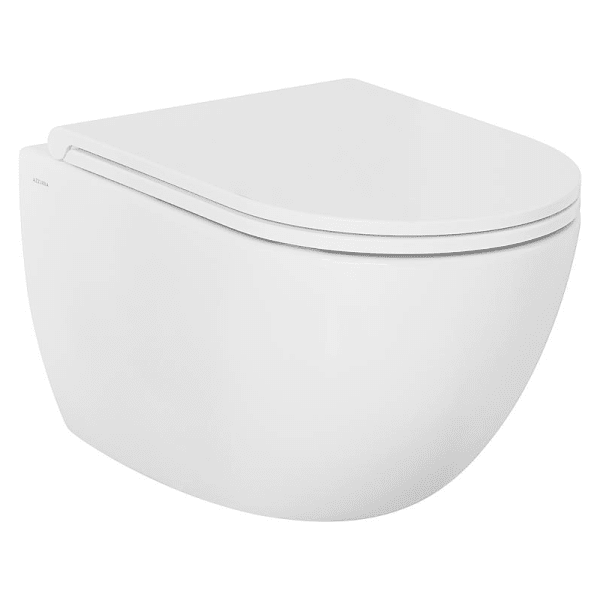 evenes Combi-Pack Elanda Wand-Tiefspül-WC, weiß, spülrandlos + WC-Sitz Softclose