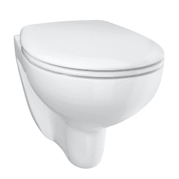 Grohe Bau Ceramic WC mit WC-Sitz SoftClose, Rimless, Alpinweiß