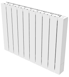 fondital Aluminium-Heizkörper Elektrisch eBlitz Wi-Fi, 1500 Watt, weiß RAL 9010