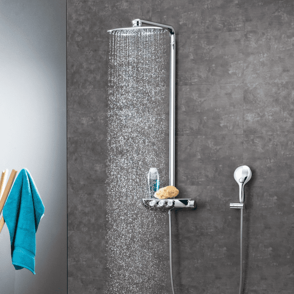 Grohe Rainshower SmartControl Brausegarnitur Duo 360 mit Thermostat, 2 Strahlen, Chrom