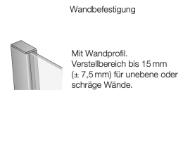 Artweger Dynamic Walk In 8 mm Industrie-Design Schwarz matt