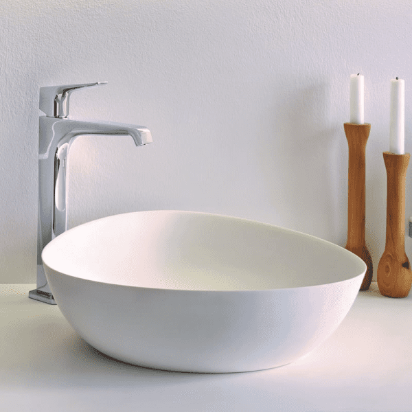 Riho Oviedo Bowl 411x119 Solid Surface seidenmatt 411 weiß