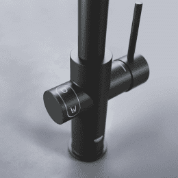 Grohe Blue Home Küchenarmatur, mit Filtersystem, schwenkbar schwarz samt