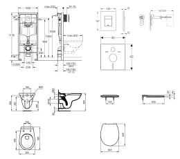 Grohe Rapid SL Set Wand-WC Alpha mit Sitz Softclose, Betätigungsplatte Chrom Grohe Rapid SL Set Wand-WC Alpha mit Sitz Softclose, Betätigungsplatte Chrom