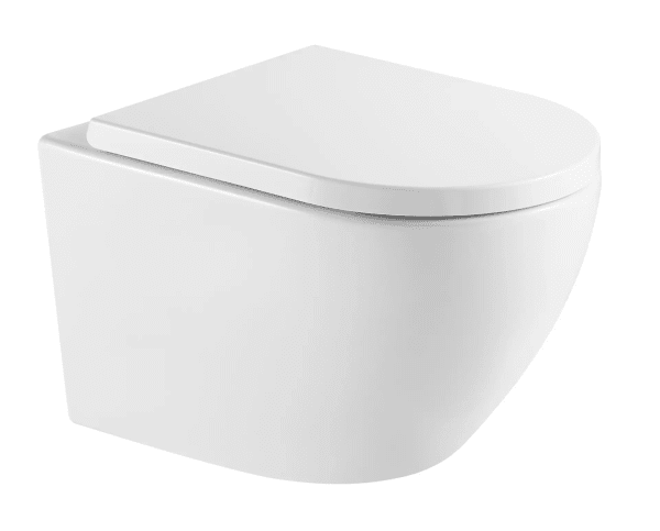 kielle Oudee Wand-WC mit Softclose-Sitz, Vortex Rimless+, weiß