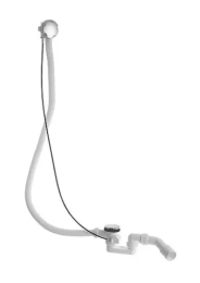 Duravit D-Code Ab- & Überlaufgarnitur Komplett-Set, für Sonderwanne