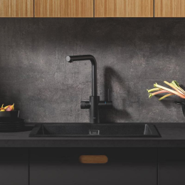 Grohe Blue Pure Minta Küchenarmatur, ausziehbar, schwenkbar phantom black