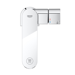 Grohe Plus Digitale Waschtischarmatur L, mit Push-Open-Ablaufgarnitur, Chrom