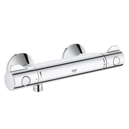 GROHE Grohtherm 800 Cosmopolitan Duschset mit Thermostat – Chrom, 2 Strahlarten
