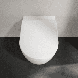 Villeroy & Boch Avento Wand-WC mit DirectFlush mit WC-Sitz, weiß