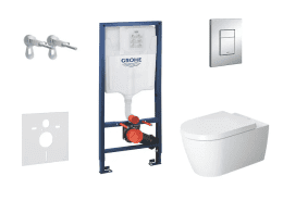Grohe Rapid SL WC mit Sitz, ME by Starck, randlos, SoftClose, Betätigungsplatte Chrom Grohe Rapid SL WC mit Sitz, ME by Starck, randlos, SoftClose, Betätigungsplatte Chrom