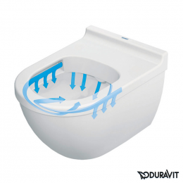 Duravit Starck 3 Wand-Tiefspül-WC rimless Set mit SoftClose WC-Sitz
