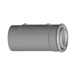 Wolf Revisionsrohr DN80/125 konzentr. 250 mm, weiß, aus PP