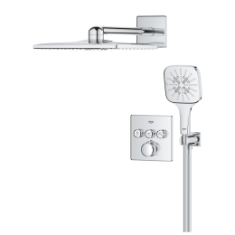Grohe Grohtherm SmartControl Duschsystem Unterputz mit Rainshower SmartActive 310 Cube