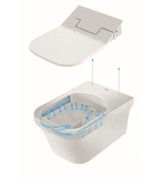 Duravit Dusch-WC-Sitz Slim, SoftClose, Alpinweiß