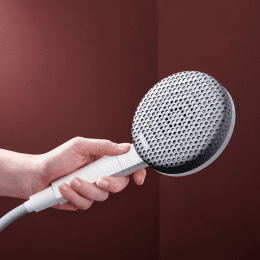 Hansgrohe Raindance Alive Q - Brauseset mit Thermostat, 21x34 cm, 3 Strahlarten, mattweiß