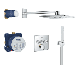Grohe SmartControl Perfect Duschsäule mit Unterputzarmatur, verchromt Grohe SmartControl Perfect Duschsäule mit Unterputzarmatur, verchromt