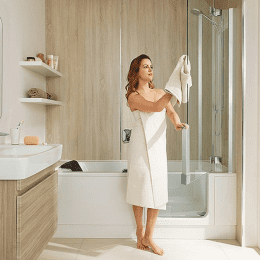 Artweger Twinline 2 Duschaufsatz 150 cm für Badewanne mit Wannentür