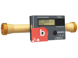 Brummerhoop Kompakt-Ultraschallwärmezähler F90U3, Funk, Qp 6,0 m³, DN25, 260mm