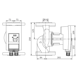 wilo Umwälzpumpe Wilo Yonos MAXO plus 40/0,5-12 PN6/10, 230V/50Hz