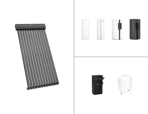 Viessmann Paket Vitosol 300-TM SP3C, 13,86m², HU Vitocell 360-M 910l SVSB vitographite