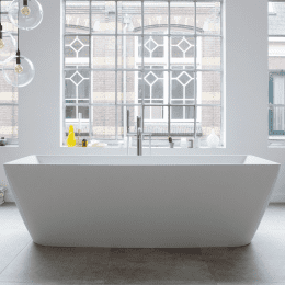 Duravit DuraSquare freistehende Badewanne, eckig 1850x850 mm weiß matt