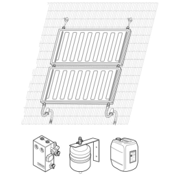 Weishaupt Paket Aufdach mehrreihig 1x2 AHM F2, Solarsystem