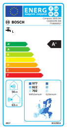 Bosch Compress CS 5001 DW 200 Warmwasser-Wärmepumpe R513A – 202 Liter mit PV-Anbindung