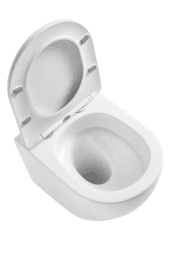 kielle Oudee Wand-Kompakt-WC mit Softclose-Sitz, Vortex Rimless+, weiß